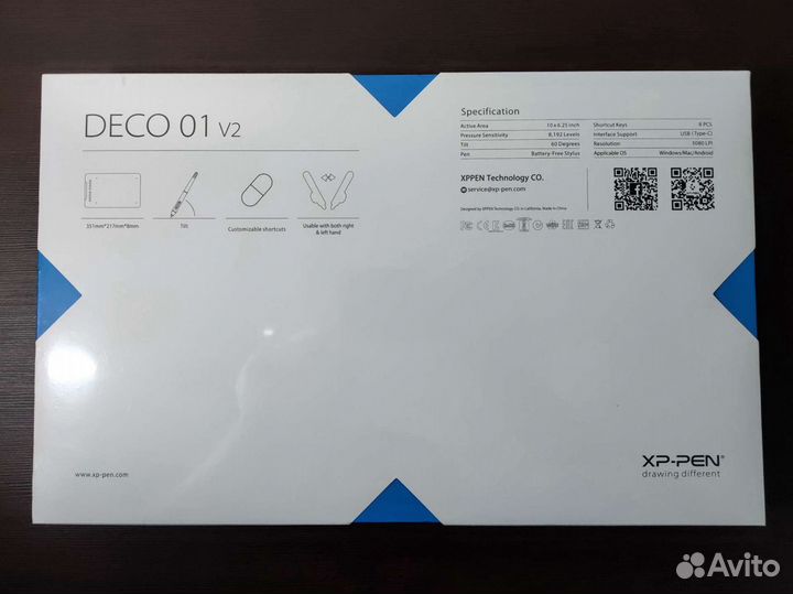 Графический планшет XP-PEN Deco 01 V2