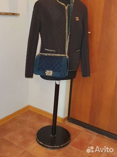 Сумка нат.кожа+велюр