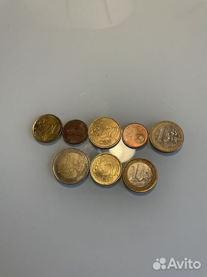 Монеты центы и евро разгых годов и картинок