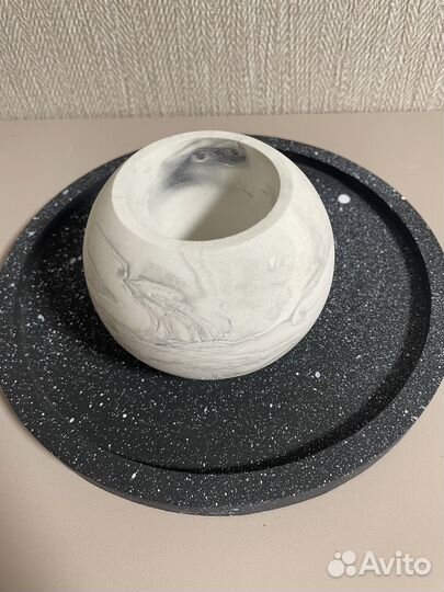 Набор бетонных горшочков для суккулентов