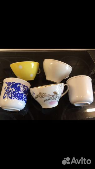 Фарфоррвые чашки Туймазиский чайный сервиз