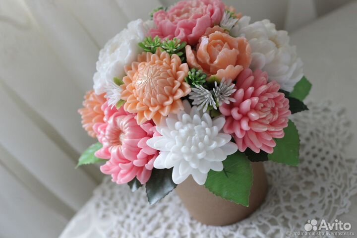 Букет цветов из мыла