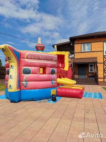 Аренда надувного батута «Пиратский корабль»