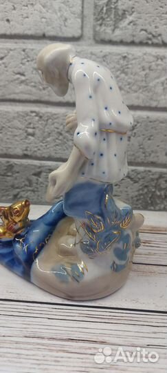 Статуэтка Дед и Золотая Рыбка