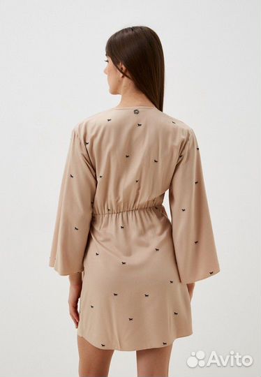 Платье женское бежевое