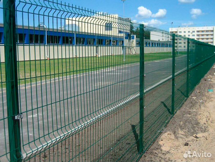 Забор из 3Д сетки под ключ