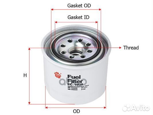 Фильтр топливный FC1004 Sakura