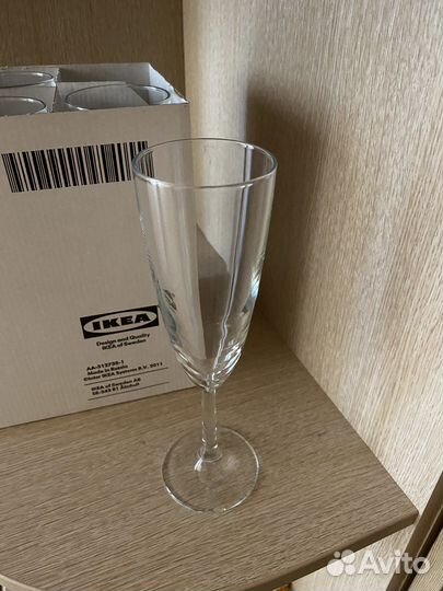 Набор бокалов для шампанского икея