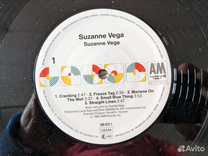 LP Susanne Vega оригинал винил пластинка