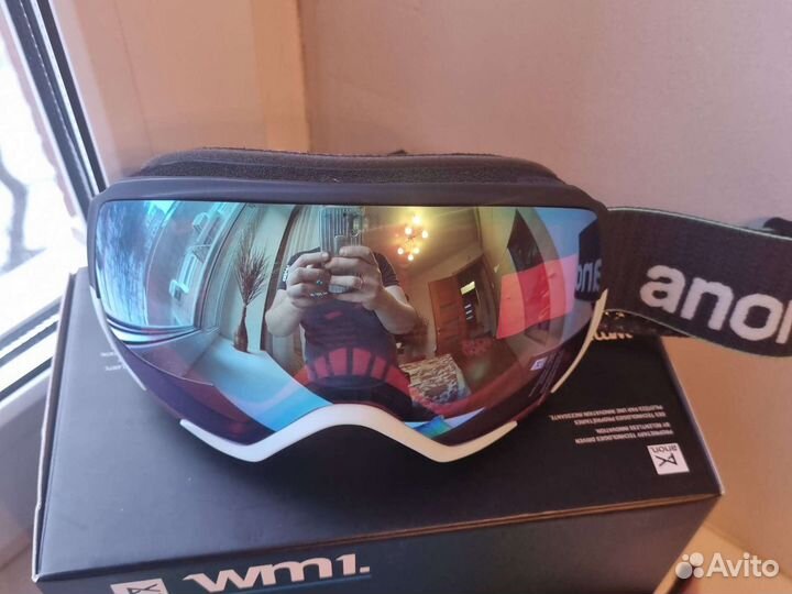 Горнолыжная маска anon wm1 w/spr navy/prcv