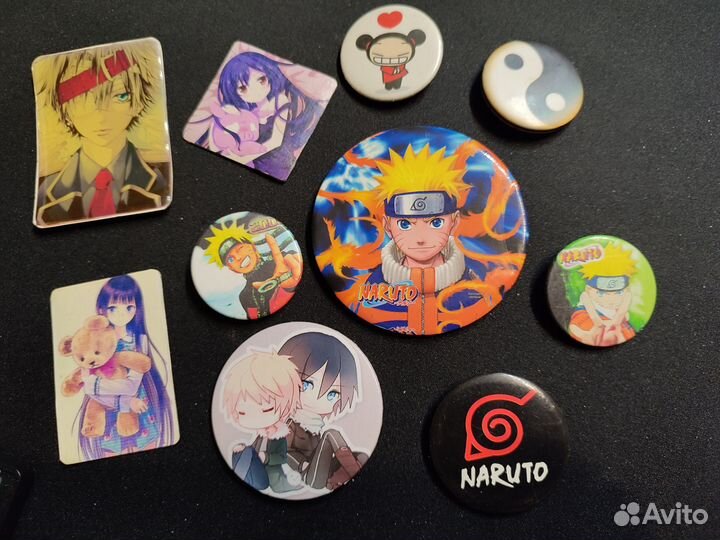Значки магниты аниме