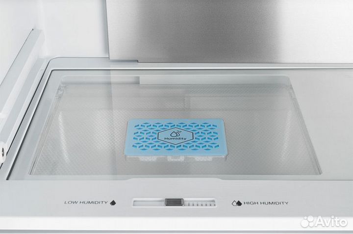 Холодильник weissgauff WCD 510 Built-in Inverter NoFrost Сhampagne Glass