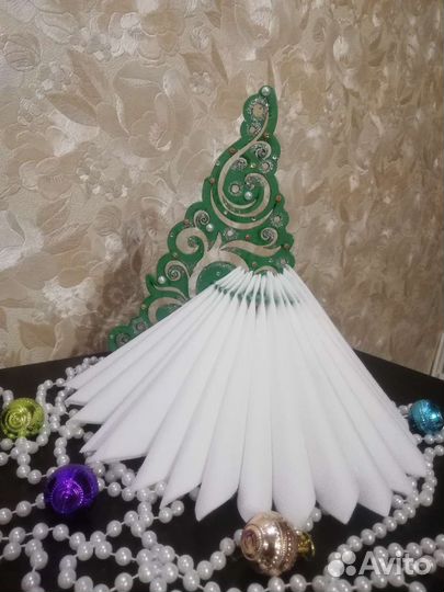 Салфетница новогодняя, подарок, ручная работа