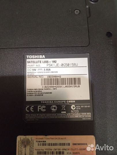 Toshiba satellite l655