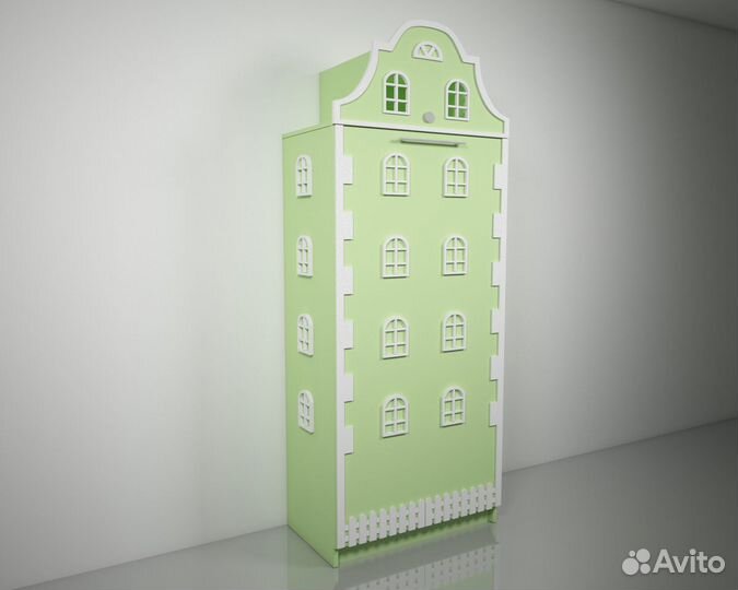 Подъемная откидная шкаф кровать домик детская Б-11