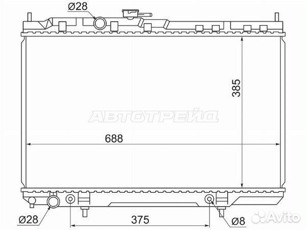 Радиатор nissan almera, nissan almera B10 07- euro, nissan almera B10 07-12 euro