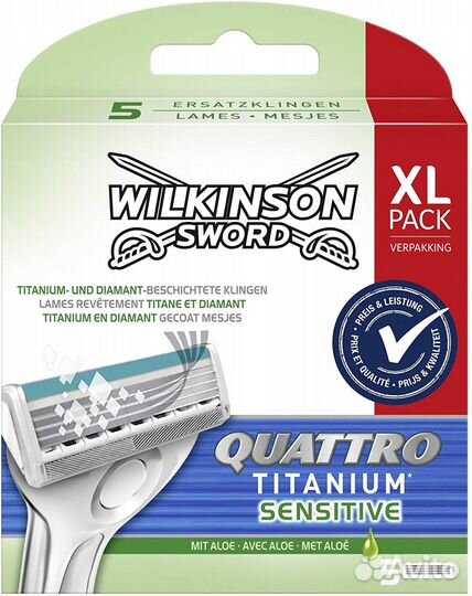 Сменные кассеты Wilkinson Sword Quattro