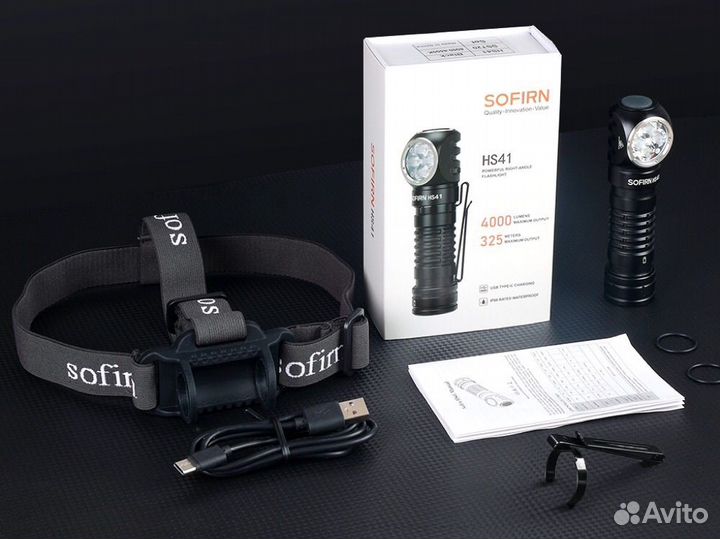 New налобный фонарь Sofirn HS41 5000K 6500K 4000Lm