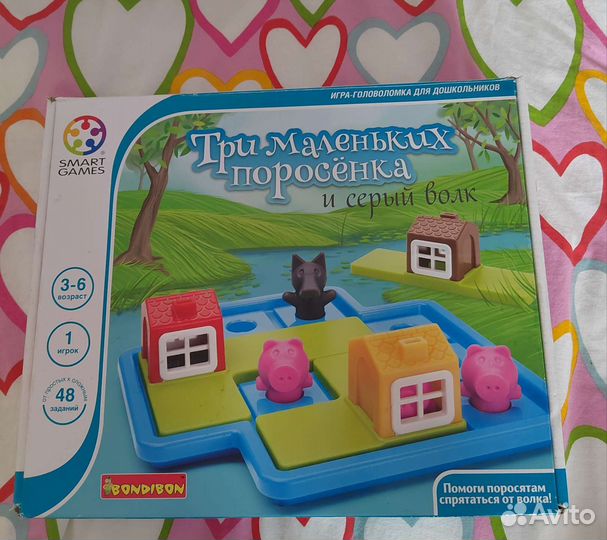 Bondibon Настольная игра Три маленьких поросенка