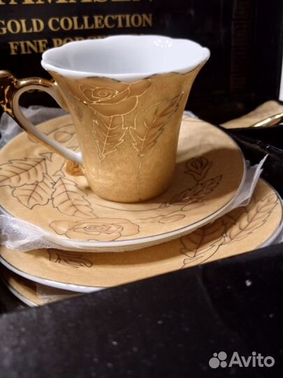 Кофейный набор новый Yamasen Gold Collection