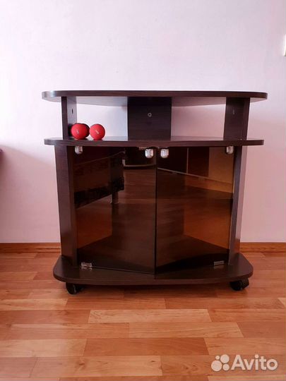 Тумба под телевизор темно-коричн