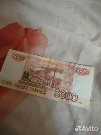 Купюра с зеркальными номерами 5000