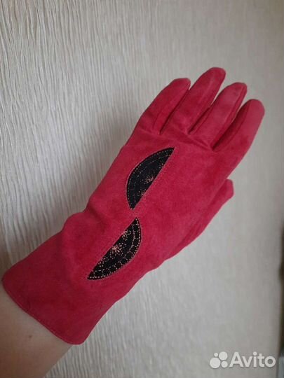 Перчатки замшевые, 7 размер