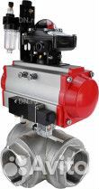 Кран шаровой DN.ru BV3232P(4pc) -SP-3WL-T-ISO-H Ду32 Ру63 стандартнопроходной трехходовой L-тип, нер