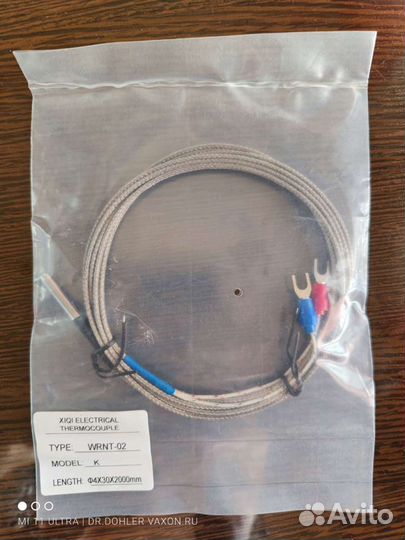 Термопара тип К 4*30мм 2 метра от 0 +600 градусов