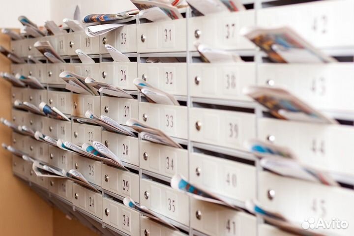 Распространение листовок по ящикам, расклейка