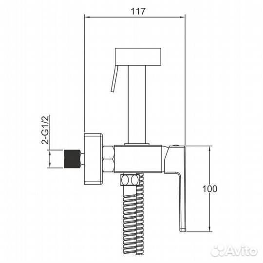 Смеситель с гигиеническим душем Gappo G2017