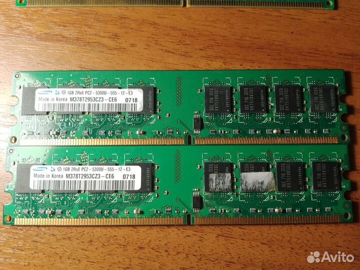 Оперативная память ddr2 1gb Samsung