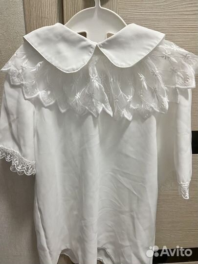 Блузка рубашка для девочки 128