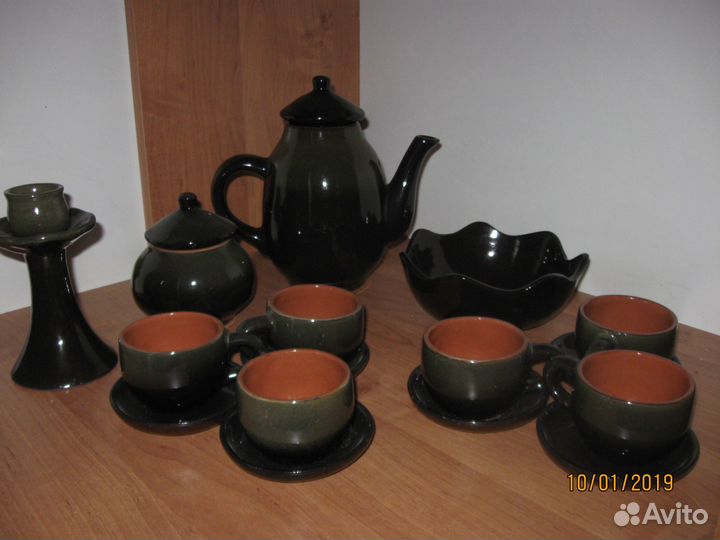 Авторский чайно-кофейный сервиз (ручная работа)