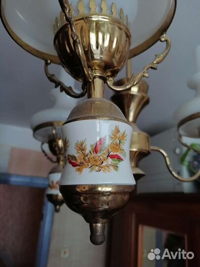 Люстра винтажная СССР без плафонов. Торг