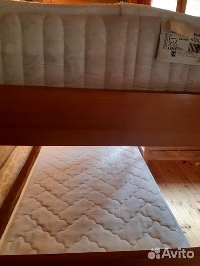 Двухъярусная кровать бу с матрасами