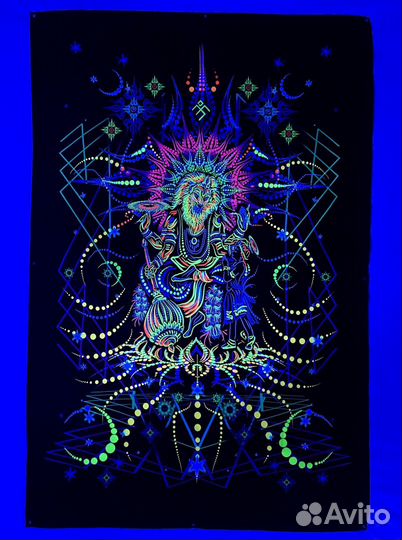 Индийские полотна Флюрные Полотна Декор Стен UV