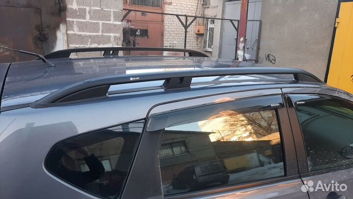 Рейлинги на крышу Nissan Qashqai, черные