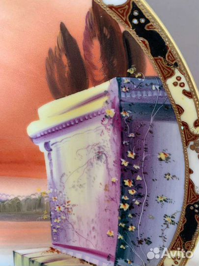 Антиквариат Nippon нач. 20 в. Тарелка настенная