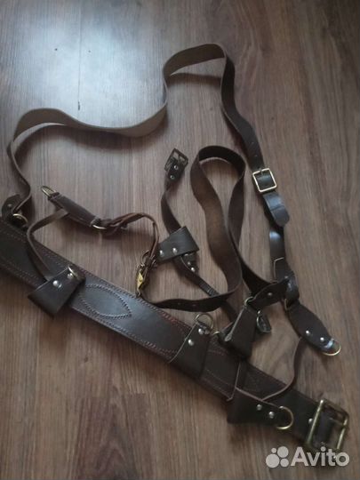 Ремень,партупея, комплект, кожа, времени СССР
