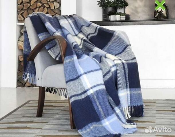 Плед шерстяной