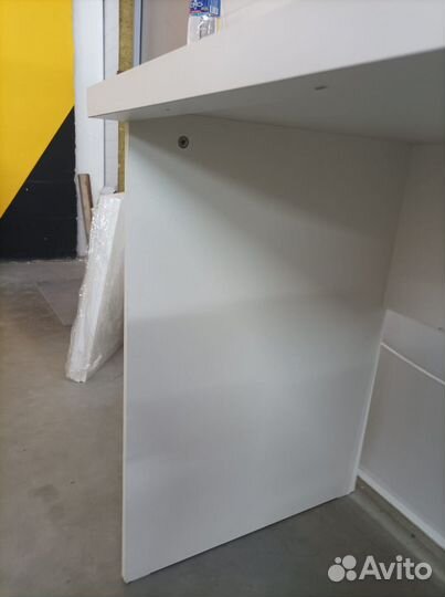 Стол с тумбой,белый,120х60 стиль икеа, с выставки