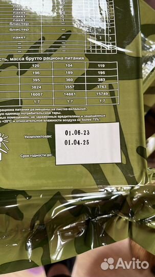 Сухпаек ирп номер 1 набор (лучший)