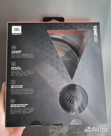 Новые наушники JBL tune 500, 3,5 мм, накладные