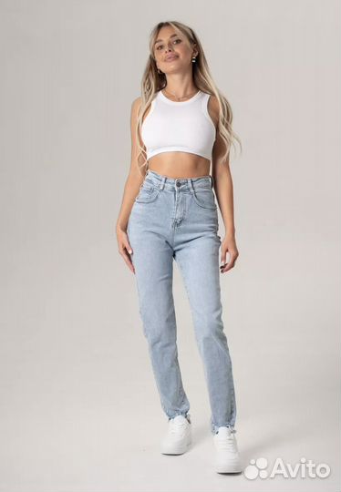 Джинсы женские mom pull and bear