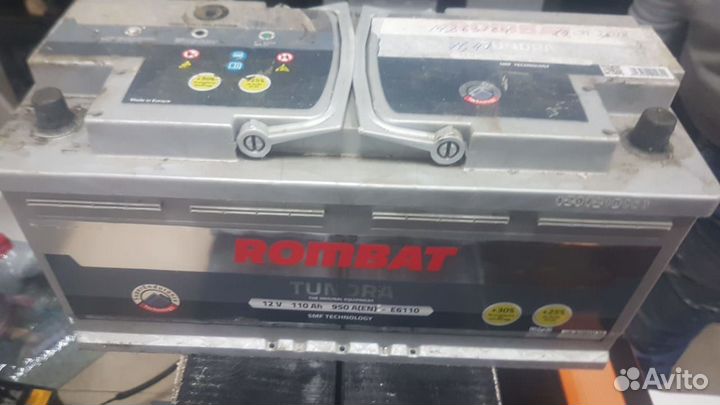 Акб бу Rombat E6110 110Ач на Ауди ку7 Audi Q7