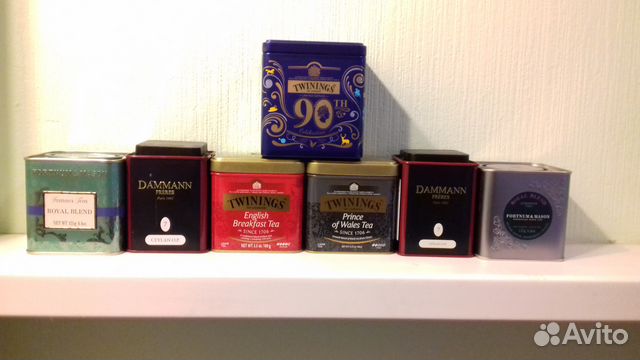 Жестяные банки для чая, кофе и печенья