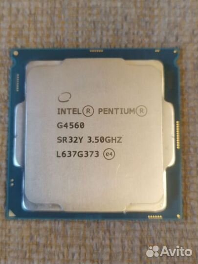 Материнская плата 1155 с процессором g4560