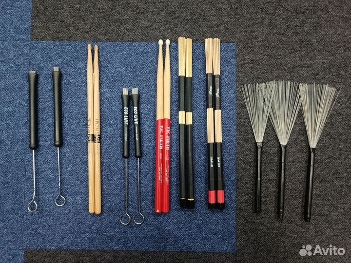 Щётки, руты, палочки для барабана