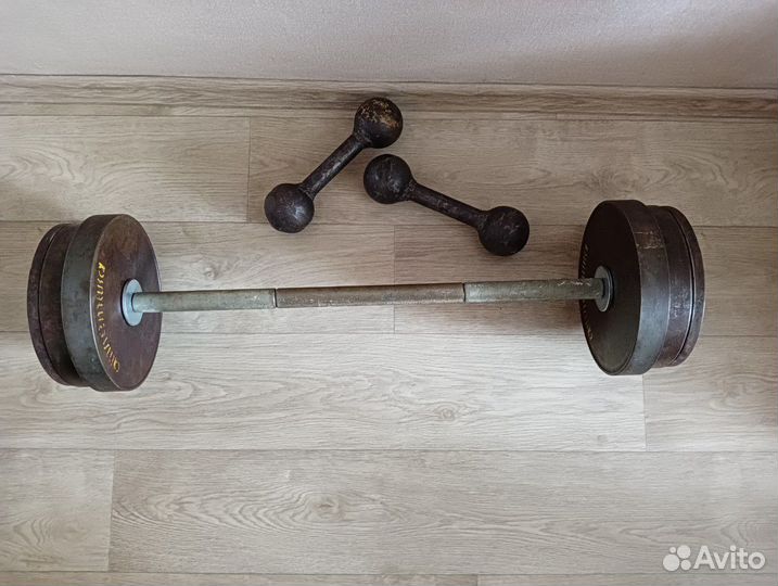 Набор штанга и гантели